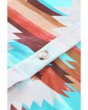 Azura Exchange Multicolor Aztec Print Long Sleeve Shirt - 2XL