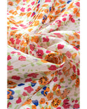 Azura Exchange Boho Floral Print Button Front Shirt - XL