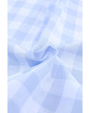 Azura Exchange Checked Patchwork Long Sleeve Shirt - M