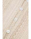 Azura Exchange Long Sleeve Button Up Lace Shirt - L