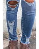 Azura Exchange Distressed Skinny Jeans - XL