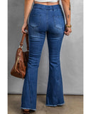 Azura Exchange Distressed Bell Bottom Jeans - 3XL