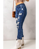 Azura Exchange High Waist Distressed Skinny Jeans - XL