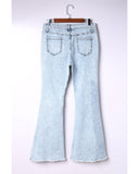 Cheeky X by Azura Exchange Acid Wash Flare Jeans - 10 US
