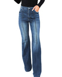 Azura Exchange Central Seam Stitching Wide Leg Jeans - 14 US