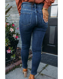 Azura Exchange Seamed High Waist Skinny Fit Jeans - 6 US
