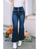 Azura Exchange Elastic Waistband Flare Jeans - 12 US