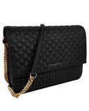 Baldinini Trend Women's Black Leather Di Calfskin Crossbody Bag - One Size