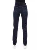 Logoed Button Regular Jeans with Tricolor Insert W27 US Women
