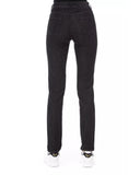 Regular Jeans with Logoed Button and Tricolor Insert. W27 US Women