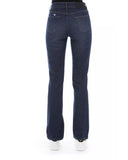 Logoed Button Regular Jeans with Tricolor Insert and Rear Pockets W32 US Women