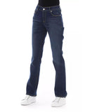 Logoed Button Regular Jeans with Tricolor Insert W33 US Women