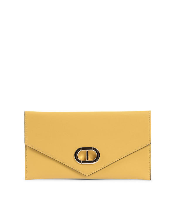 Leather Envelope Clutch - One Size