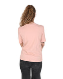 Powder Pink Cotton T-Shirt - 38 EU