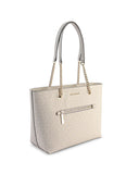 Medium Front Zip Chain Tote Bag - One Size