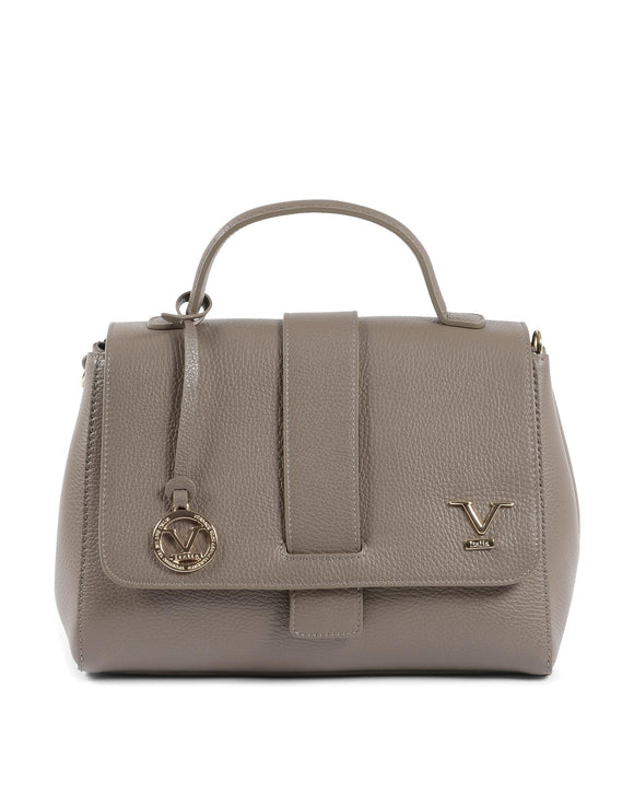 V Italia by Versace 1969 abbigliamento sportivo srl Women's Leather Handbag in Mole gray - One Size