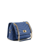 V Italia by Versace 1969 abbigliamento sportivo srl Women's Blue Leather Handbag in Blue - One Size