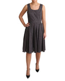 Sleeveless A-line Dress with Logo Details 40 IT Women