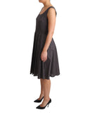 Sleeveless A-line Dress with Logo Details 42 IT Women