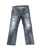 5-Pocket Jeans with Straight Leg and Small Rips W26 US Women