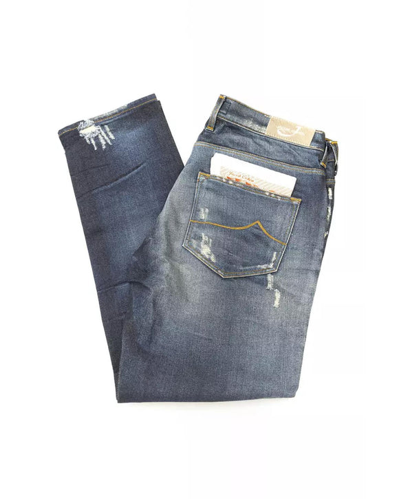 5-Pocket Jeans with Straight Leg and Small Rips W30 US Women