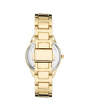 Gold Fashion Watch with Analog Display and Quartz Movement One Size Women