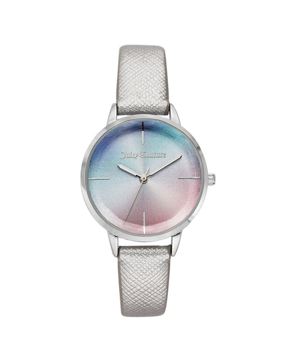 Silver Analog Quartz Fashion Watch with Pin Buckle Closure One Size Women
