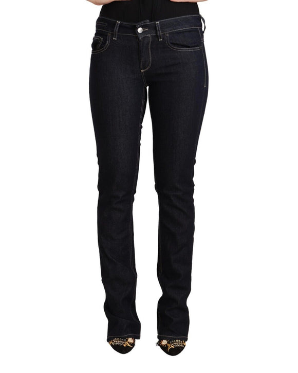 Authentic GF Ferre Skinny Cut Jeans with Logo Details W26 US Women
