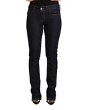 Authentic GF Ferre Skinny Cut Jeans with Logo Details W26 US Women