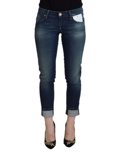 Authentic ACHT Slim Fit Denim Jeans with Logo Details W26 US Women