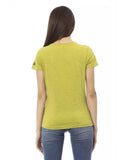 Short Sleeve T-shirt With Round Neck - Front Print S Women