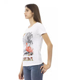 Short Sleeve T-shirt with Front Print S Women