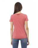Printed Short Sleeve Round Neck T-shirt L Women