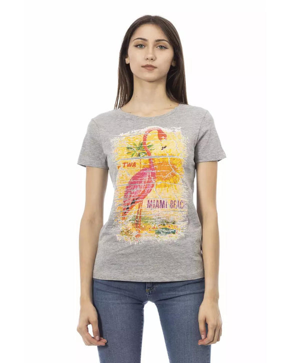 Short Sleeve T-shirt with Front Print XS Women