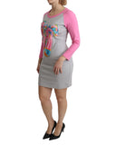 Crew Neck 3/4 Sleeve Sweater Dress with My Little Pony Motive 42 IT Women