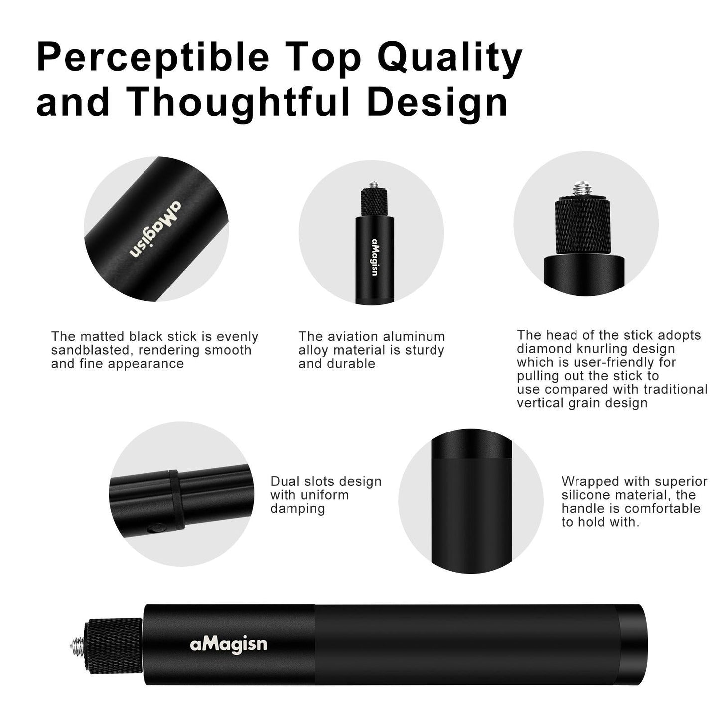 Universal Selfie Stick for Insta360 one x and Sport Cameras - 1.2m