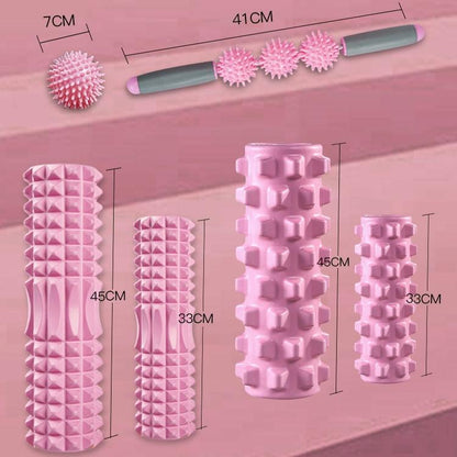 3 - In - 1 Eva Foam Roller Set 33Cm Length Black Crescent - Factory Direct Shop