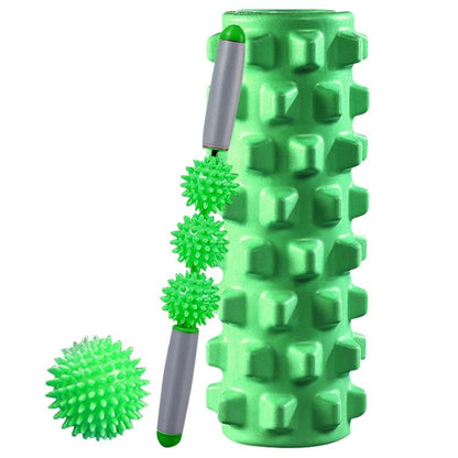 3 - In - 1 Eva Foam Roller Set 45Cm Length Green Wolf Tooth - Factory Direct Shop
