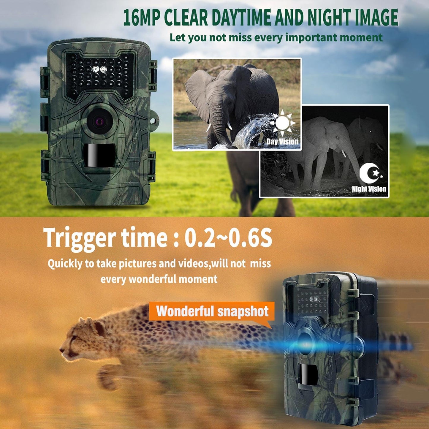 Trail Camera 2 Lcd Infrared Night Vision Security