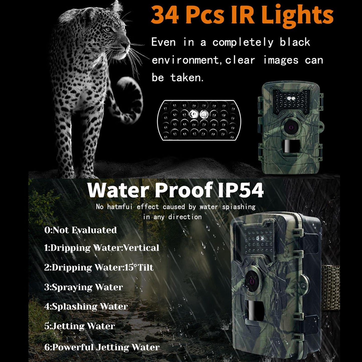 Trail Camera 2 Lcd Infrared Night Vision Security