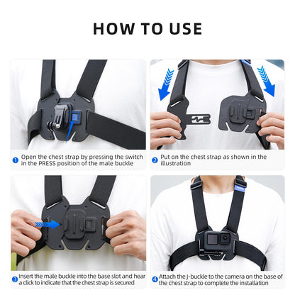 Action Camera Chest Strap Mount Belt