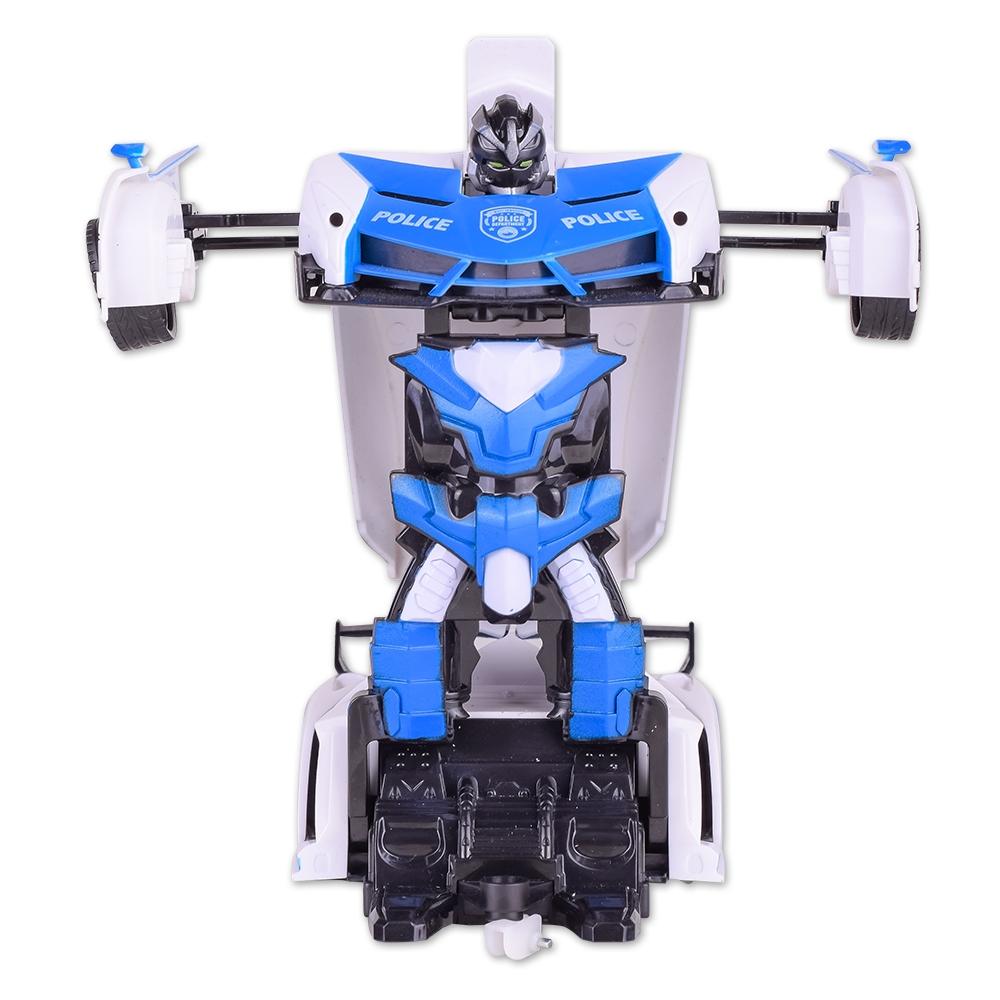 Remote Control Police Car - 4 Channels Deformable Toy