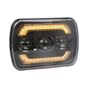 Vehicle Work Light 1 Pair 7 Inch Car Square