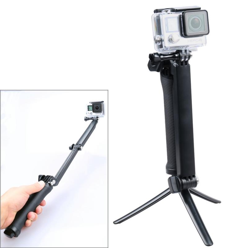 Extendable Monopod Tripod for Action Cameras - 3 Way Multi Function