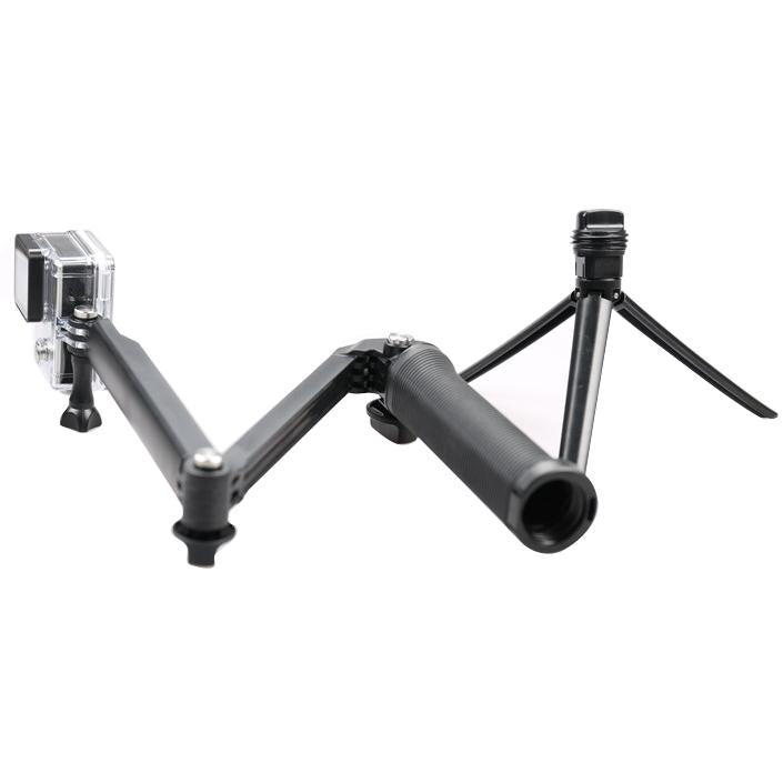 Extendable Monopod Tripod for Action Cameras - 3 Way Multi Function