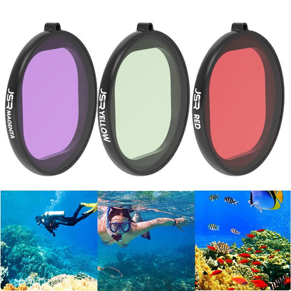 3-in-1 Round Diving Lens Filter for Gopro Hero8