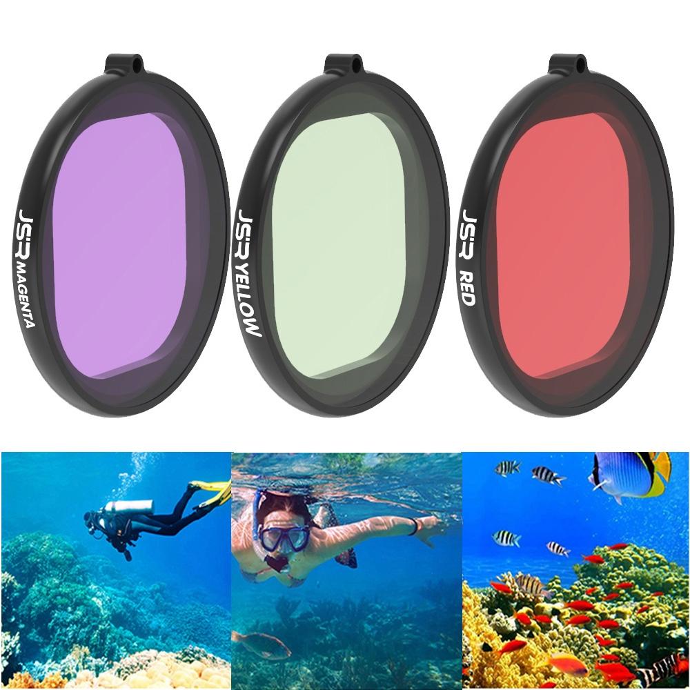 3-in-1 Round Diving Lens Filter for Gopro Hero8