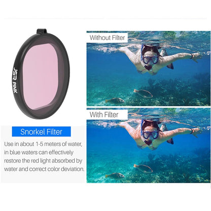 3-in-1 Round Diving Lens Filter for Gopro Hero8