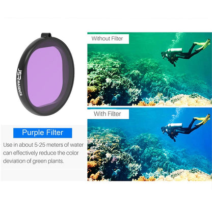 3-in-1 Round Diving Lens Filter for Gopro Hero8