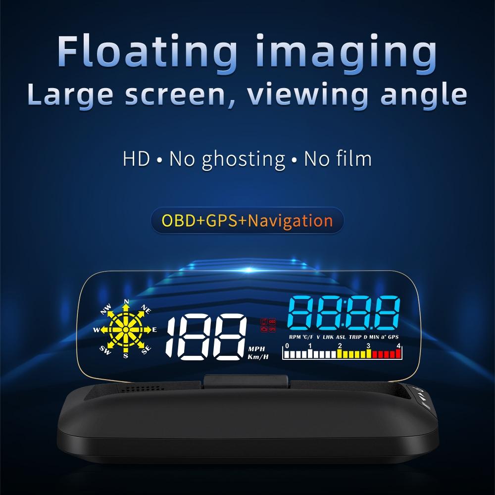 Car Hud Head Up Display Water Temperature / Vehicle Speed / Voltage